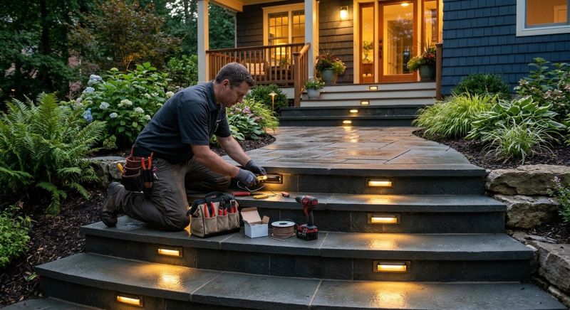 Sidewalk Lighting Installation in Honolulu, HI
