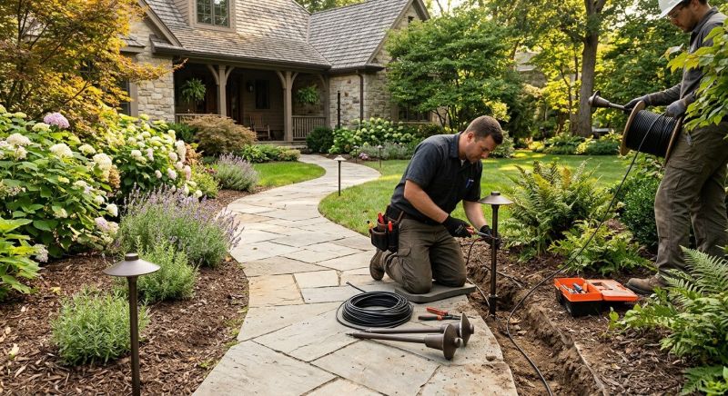 Step Lighting Installation in Olathe, KS